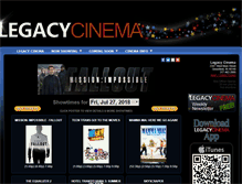 Tablet Screenshot of legacycinema.com
